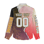 Personalized Brisbane Broncos vs Dolphins Women Casual Shirt Rivalry Dynamic Sports Rugby Mascot Graphic Art