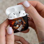 Wests Tigers Rugby AirPods Case Tribal Polynesian Power Art - Lightning Mascot