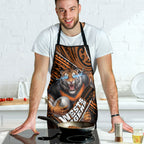 Wests Tigers Rugby Apron Tribal Polynesian Power Art - Lightning Mascot