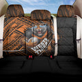 Wests Tigers Rugby Back Car Seat Cover Tribal Polynesian Power Art - Lightning Mascot