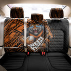 Wests Tigers Rugby Back Car Seat Cover Tribal Polynesian Power Art - Lightning Mascot