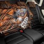 Wests Tigers Rugby Back Car Seat Cover Tribal Polynesian Power Art - Lightning Mascot
