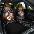 Wests Tigers Rugby Car Seat Cover Tribal Polynesian Power Art - Lightning Mascot