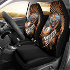 Wests Tigers Rugby Car Seat Cover Tribal Polynesian Power Art - Lightning Mascot