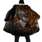 Wests Tigers Rugby Cloak Tribal Polynesian Power Art - Lightning Mascot