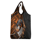 Wests Tigers Rugby Grocery Bag Tribal Polynesian Power Art - Lightning Mascot