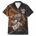 Wests Tigers Rugby Hawaiian Shirt Tribal Polynesian Power Art - Lightning Mascot