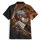 Wests Tigers Rugby Hawaiian Shirt Tribal Polynesian Power Art - Lightning Mascot