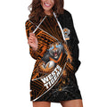 Wests Tigers Rugby Hoodie Dress Tribal Polynesian Power Art - Lightning Mascot