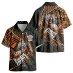 Wests Tigers Rugby Kid Hawaiian Shirt Tribal Polynesian Power Art - Lightning Mascot