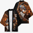 Wests Tigers Rugby Kimono Tribal Polynesian Power Art - Lightning Mascot