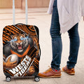 Wests Tigers Rugby Luggage Cover Tribal Polynesian Power Art - Lightning Mascot