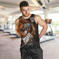 Wests Tigers Rugby Men Tank Top Tribal Polynesian Power Art - Lightning Mascot