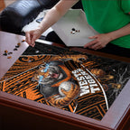 Wests Tigers Rugby Puzzle Tribal Polynesian Power Art - Lightning Mascot