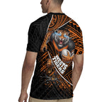 Wests Tigers Rugby Rugby Jersey Tribal Polynesian Power Art - Lightning Mascot