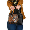 Wests Tigers Rugby Shoulder Handbag Tribal Polynesian Power Art - Lightning Mascot