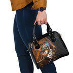 Wests Tigers Rugby Shoulder Handbag Tribal Polynesian Power Art - Lightning Mascot