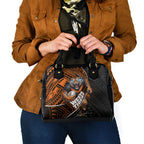 Wests Tigers Rugby Shoulder Handbag Tribal Polynesian Power Art - Lightning Mascot