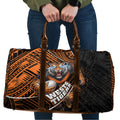 Wests Tigers Rugby Travel Bag Tribal Polynesian Power Art - Lightning Mascot