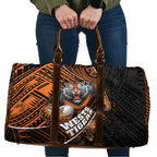 Wests Tigers Rugby Travel Bag Tribal Polynesian Power Art - Lightning Mascot
