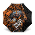 Wests Tigers Rugby Umbrella Tribal Polynesian Power Art - Lightning Mascot