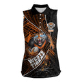 Wests Tigers Rugby Women Sleeveless Polo Shirt Tribal Polynesian Power Art - Lightning Mascot