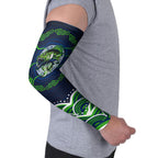 Personalised Barramundi Fishing Arm Sleeves Aboriginal Dot Art Fierce Fish