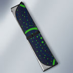 Personalised Barramundi Fishing Auto Sun Shade Aboriginal Dot Art Fierce Fish