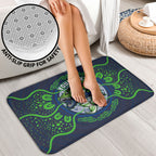 Personalised Barramundi Fishing Bathroom Set Aboriginal Dot Art Fierce Fish