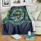 Personalised Barramundi Fishing Blanket Aboriginal Dot Art Fierce Fish