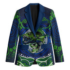 Personalised Barramundi Fishing Blazer Aboriginal Dot Art Fierce Fish