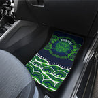 Personalised Barramundi Fishing Car Mats Aboriginal Dot Art Fierce Fish