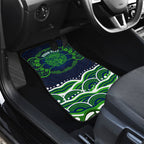 Personalised Barramundi Fishing Car Mats Aboriginal Dot Art Fierce Fish