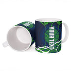 Personalised Barramundi Fishing Ceramic Mug Aboriginal Dot Art Fierce Fish