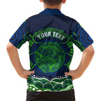 Personalised Barramundi Fishing Family Matching Mermaid Dress and Hawaiian Shirt Aboriginal Dot Art Fierce Fish
