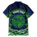 Personalised Barramundi Fishing Family Matching Mermaid Dress and Hawaiian Shirt Aboriginal Dot Art Fierce Fish