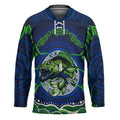 Personalised Barramundi Fishing Hockey Jersey Aboriginal Dot Art Fierce Fish
