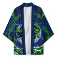Personalised Barramundi Fishing Kimono Aboriginal Dot Art Fierce Fish