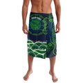 Personalised Barramundi Fishing Lavalava Aboriginal Dot Art Fierce Fish