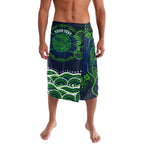 Personalised Barramundi Fishing Lavalava Aboriginal Dot Art Fierce Fish