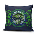 Personalised Barramundi Fishing Pillow Cover Aboriginal Dot Art Fierce Fish