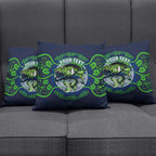 Personalised Barramundi Fishing Pillow Cover Aboriginal Dot Art Fierce Fish