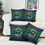 Personalised Barramundi Fishing Pillow Cover Aboriginal Dot Art Fierce Fish
