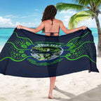 Personalised Barramundi Fishing Sarong Aboriginal Dot Art Fierce Fish