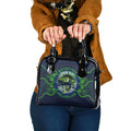 Personalised Barramundi Fishing Shoulder Handbag Aboriginal Dot Art Fierce Fish