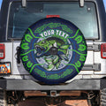 Personalised Barramundi Fishing Spare Tire Cover Aboriginal Dot Art Fierce Fish