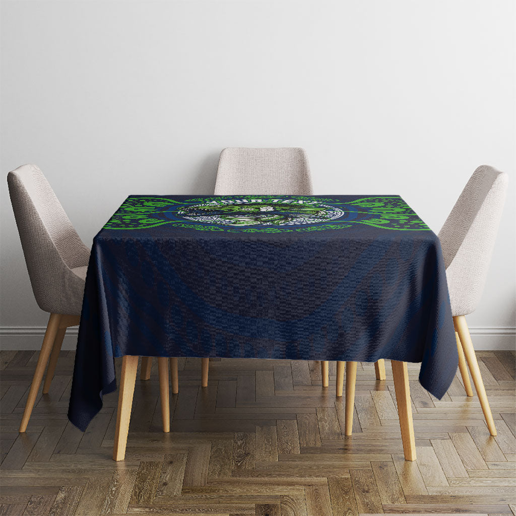 Personalised Barramundi Fishing Tablecloth Aboriginal Dot Art Fierce Fish
