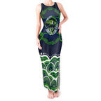 Personalised Barramundi Fishing Tank Maxi Dress Aboriginal Dot Art Fierce Fish