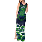 Personalised Barramundi Fishing Tank Maxi Dress Aboriginal Dot Art Fierce Fish