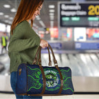 Personalised Barramundi Fishing Travel Bag Aboriginal Dot Art Fierce Fish